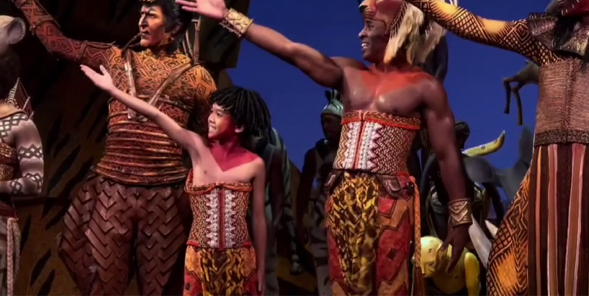 FLVS student Jacob Pham performs in The Lion King on Broadway as Young Simba.