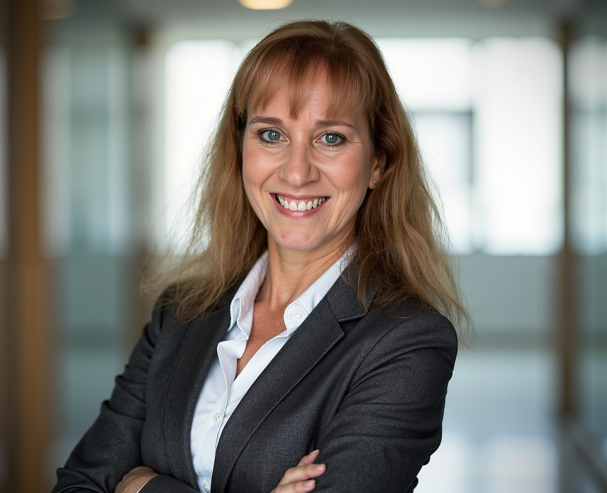 Headshot of Tina Leslie, Career and Technical Education Coordinator with Florida Virtual School. She is wearing a grey blazer with her arms crossed and is smiling